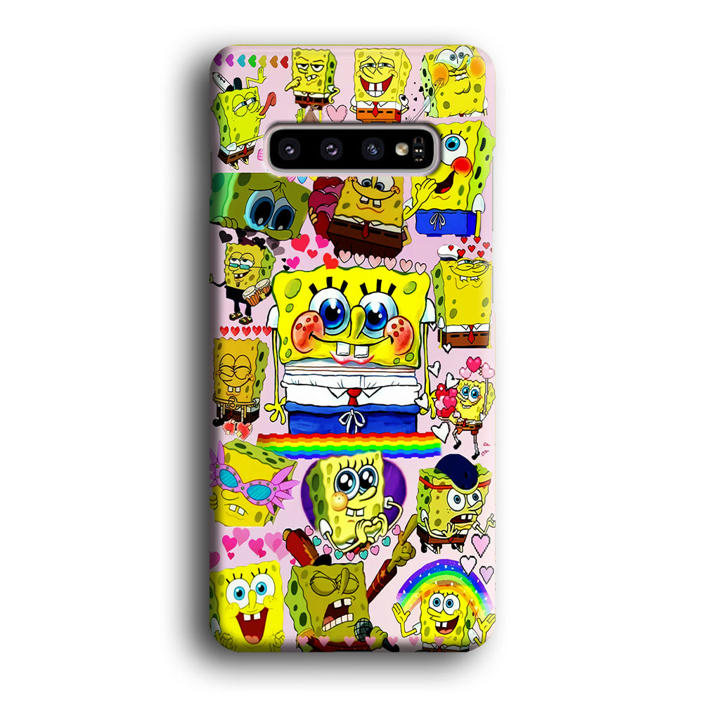 Spongebob Cute Character Samsung Galaxy S10 Plus Case
