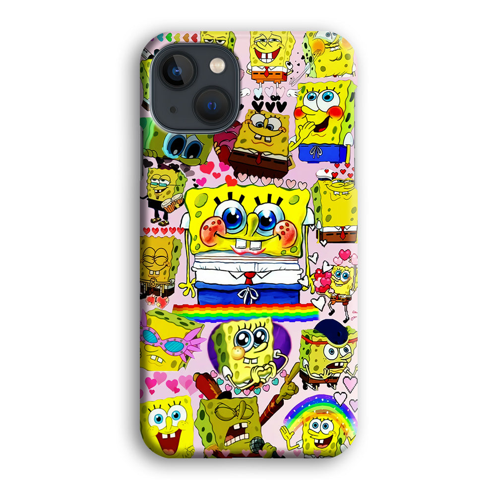 Spongebob Cute Character iPhone 14 Plus Case