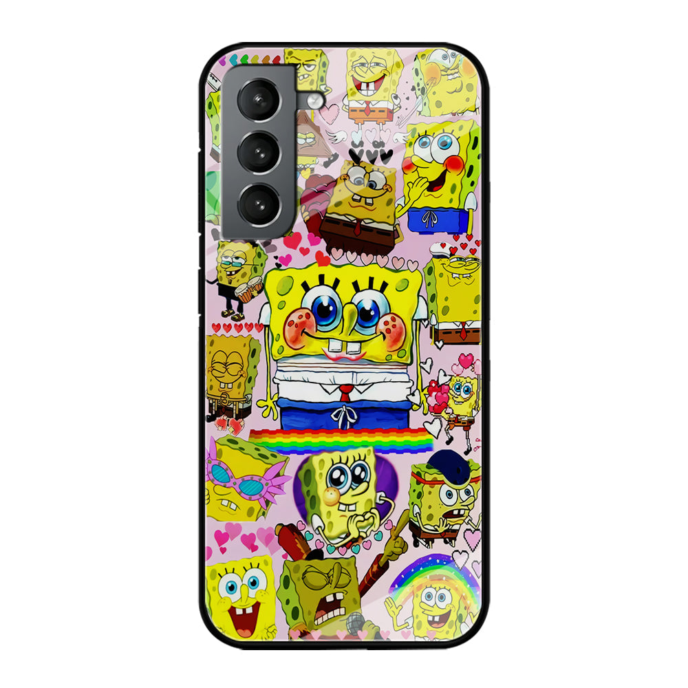Spongebob Cute Character Samsung Galaxy S23 Case-Phone Case-Tempered Glass Case-Altracase