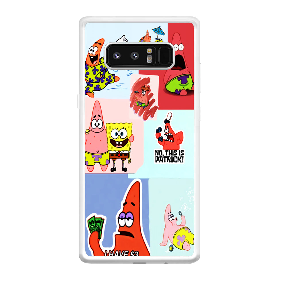 Spongebob Patrick Aesthetic Samsung Galaxy Note 8 Case