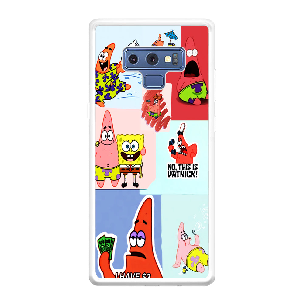 Spongebob Patrick Aesthetic Samsung Galaxy Note 9 Case