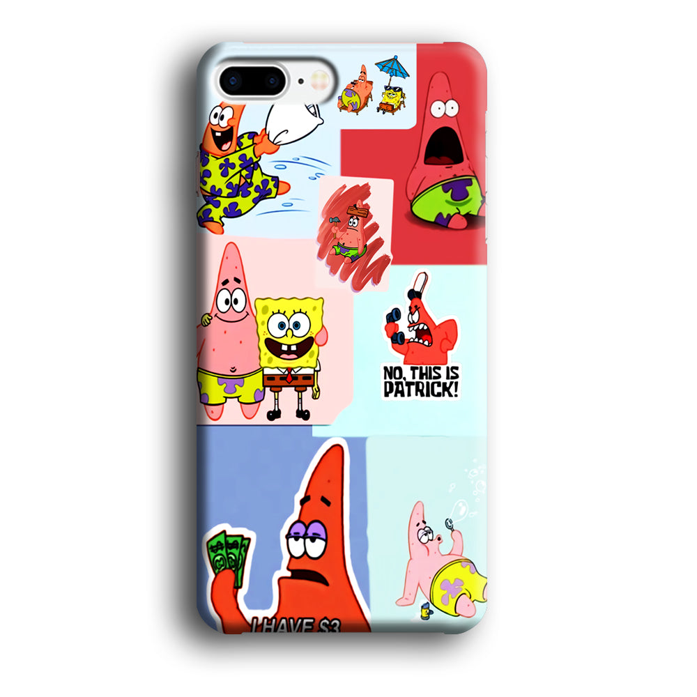 Spongebob Patrick Aesthetic iPhone 8 Plus Case