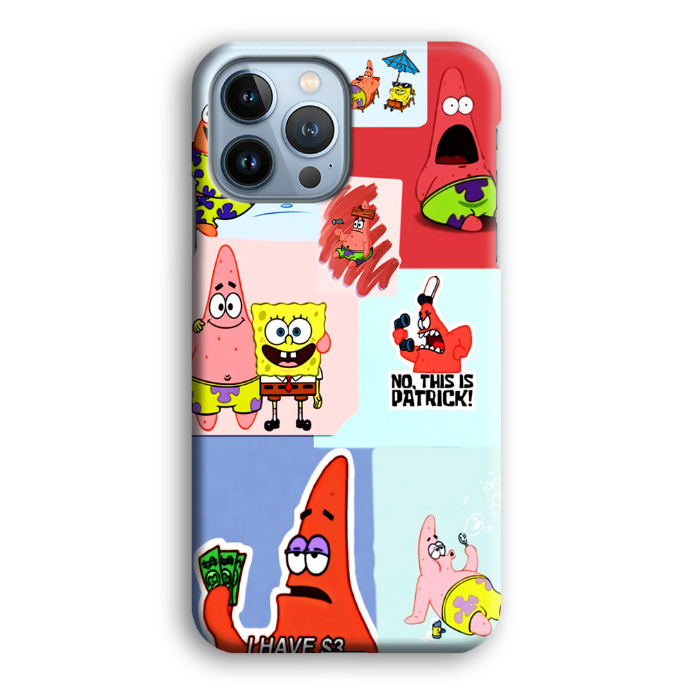 Spongebob Patrick Aesthetic iPhone 14 Pro Max Case