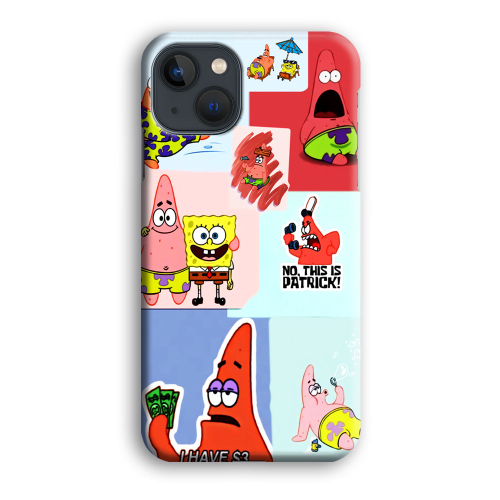 Spongebob Patrick Aesthetic iPhone 14 Plus Case