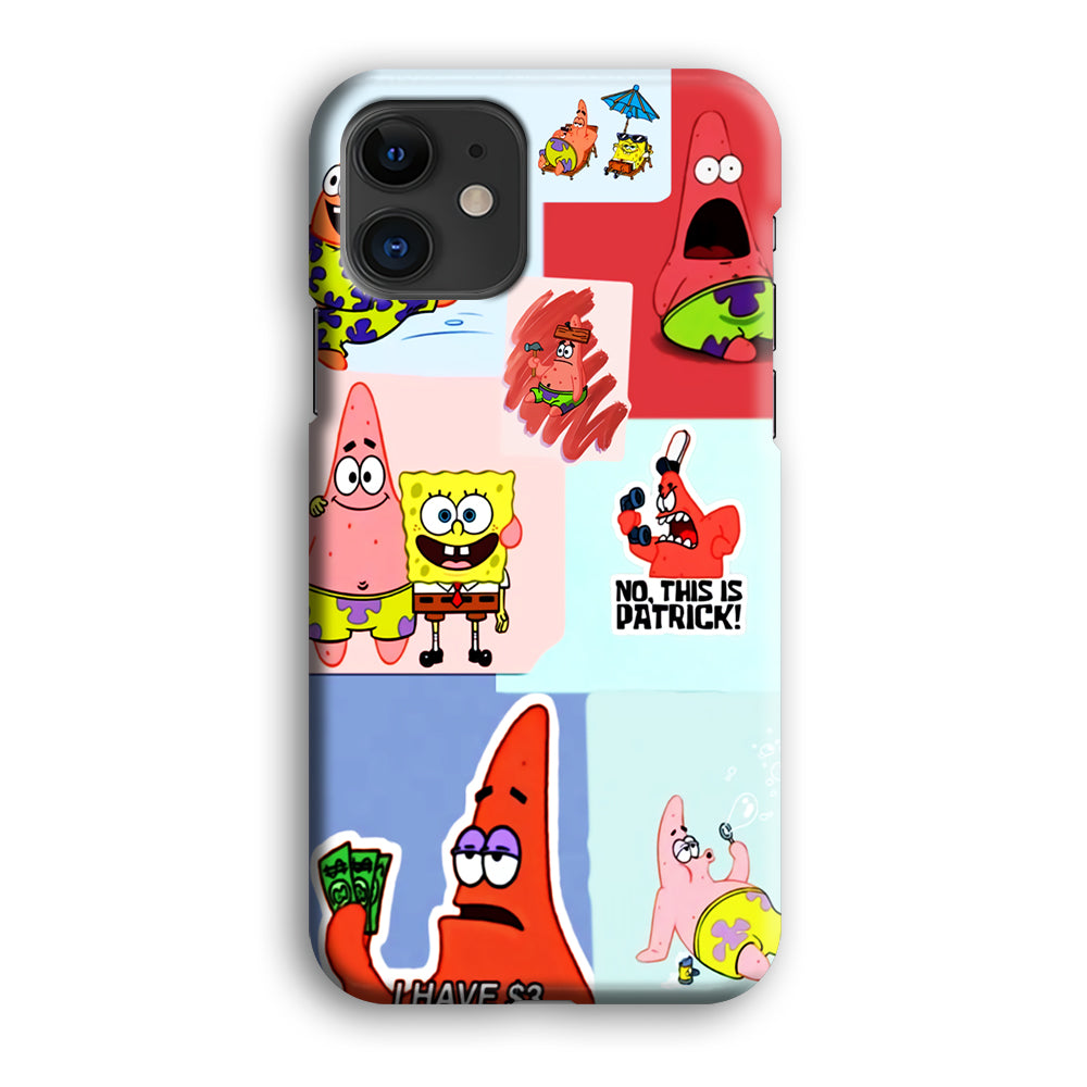 Spongebob Patrick Aesthetic iPhone 12 Mini Case