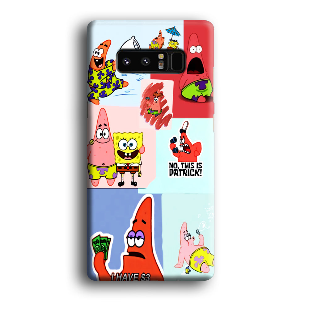 Spongebob Patrick Aesthetic Samsung Galaxy Note 8 Case