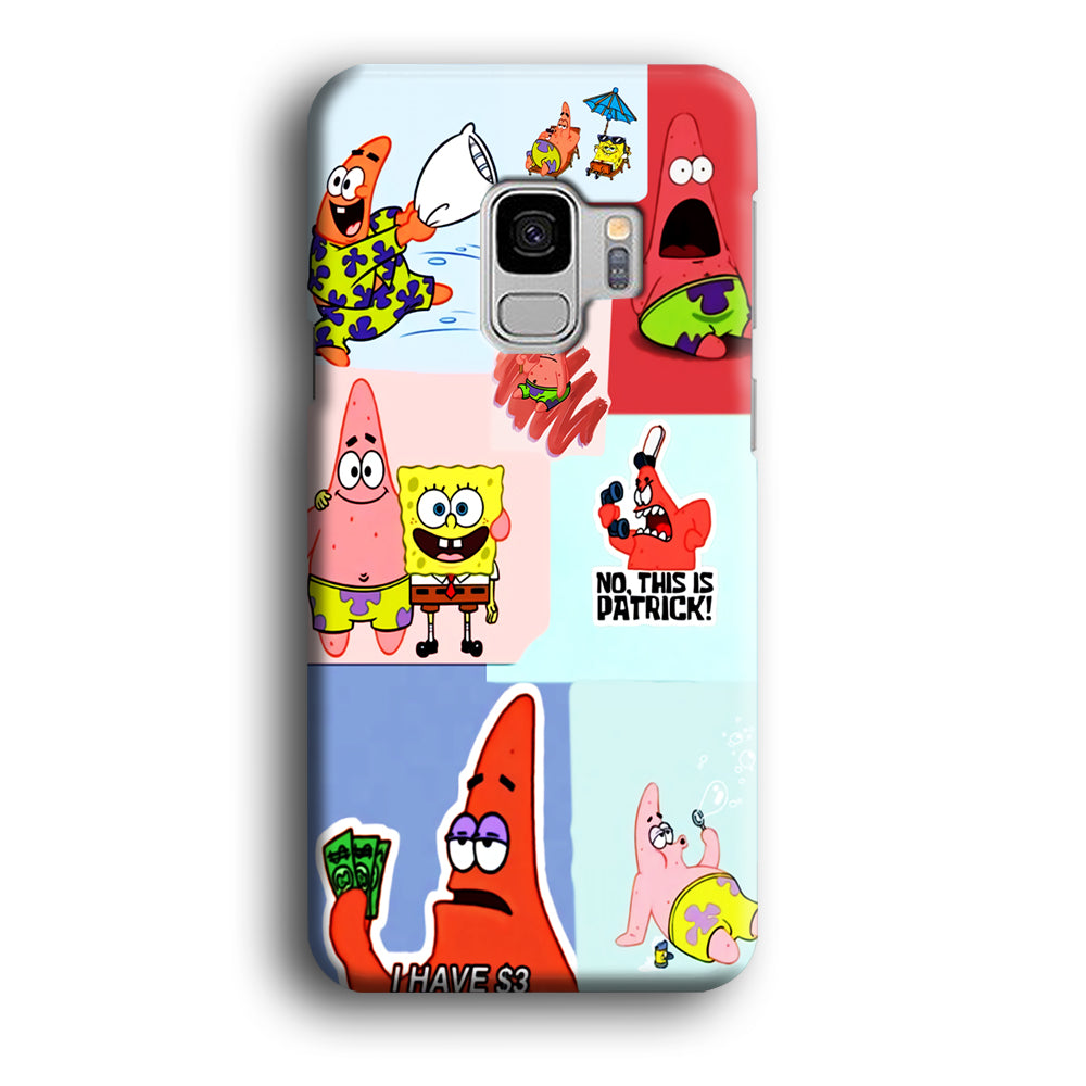 Spongebob Patrick Aesthetic Samsung Galaxy S9 Case
