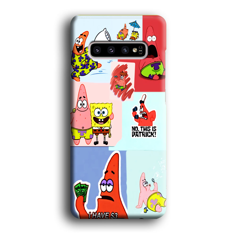 Spongebob Patrick Aesthetic Samsung Galaxy S10 Case