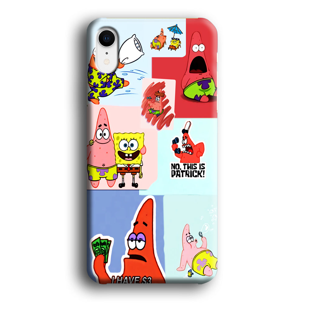 Spongebob Patrick Aesthetic iPhone XR Case
