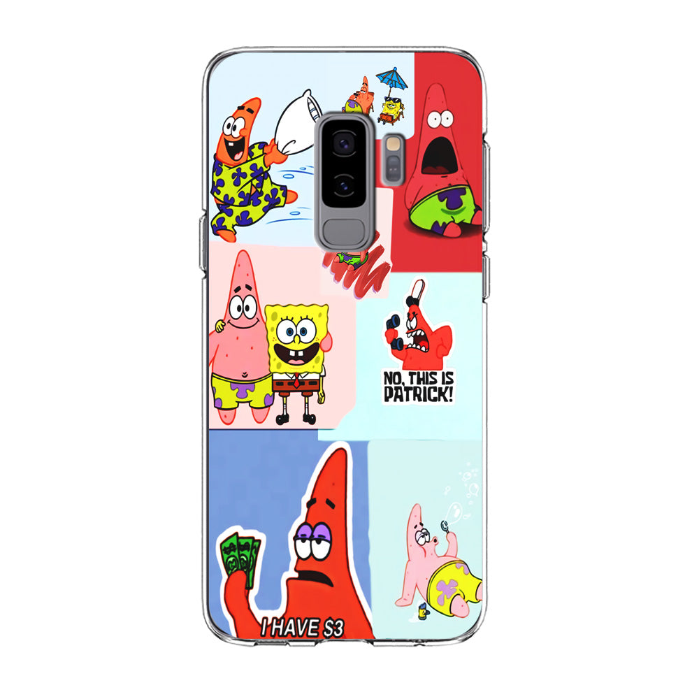 Spongebob Patrick Aesthetic Samsung Galaxy S9 Plus Case