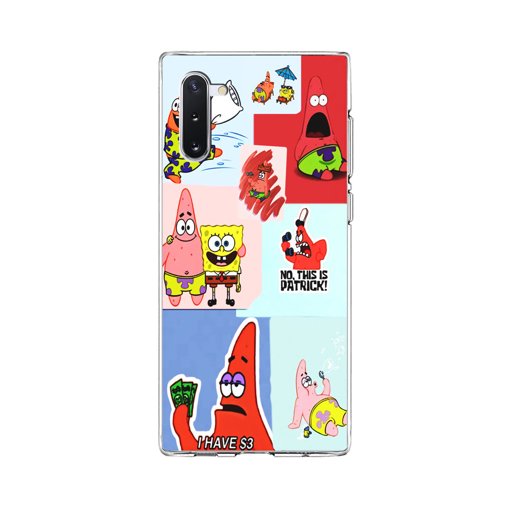 Spongebob Patrick Aesthetic Samsung Galaxy Note 10 Case