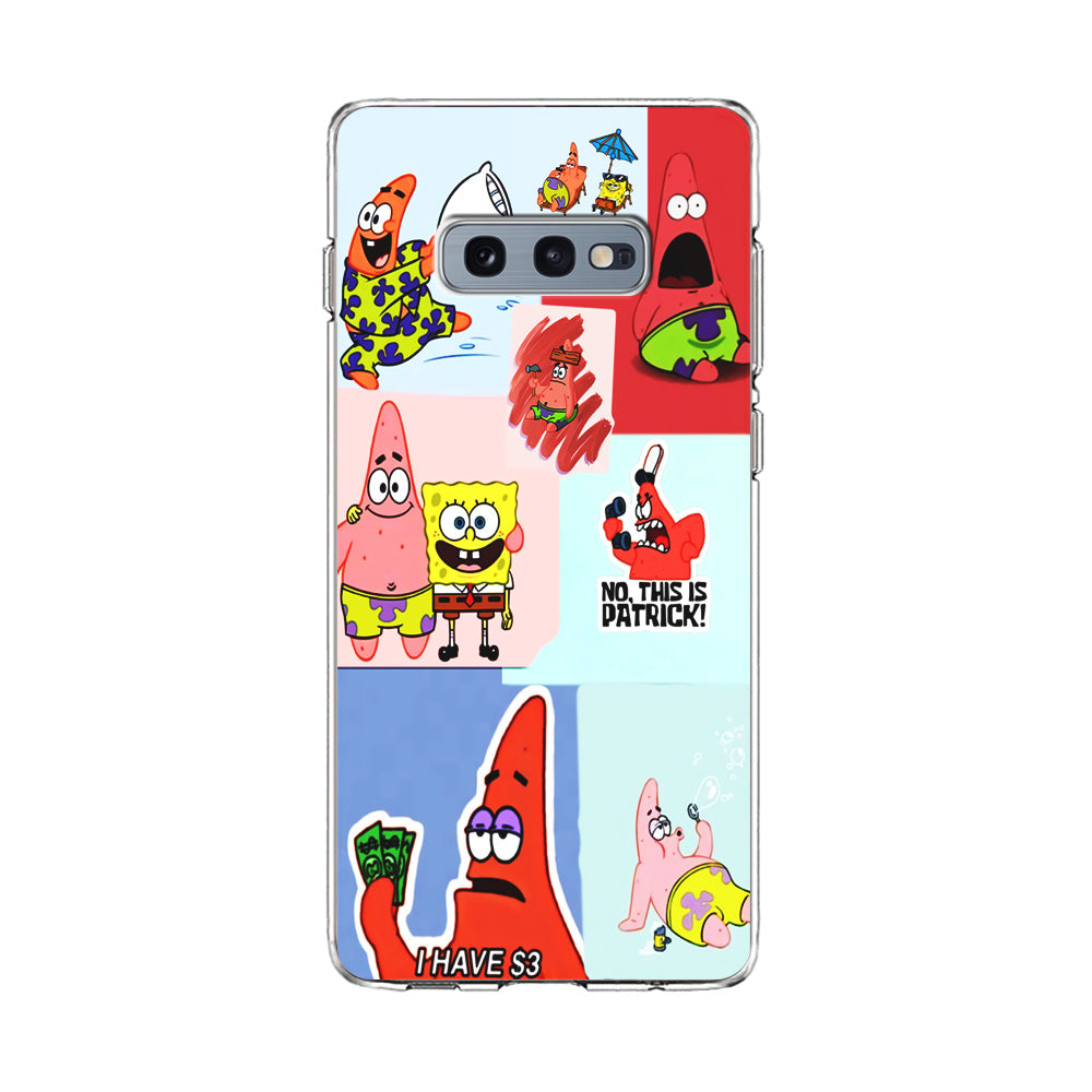 Spongebob Patrick Aesthetic Samsung Galaxy S10E Case