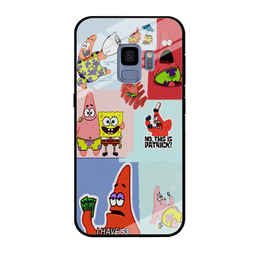 Spongebob Patrick Aesthetic Samsung Galaxy S9 Case