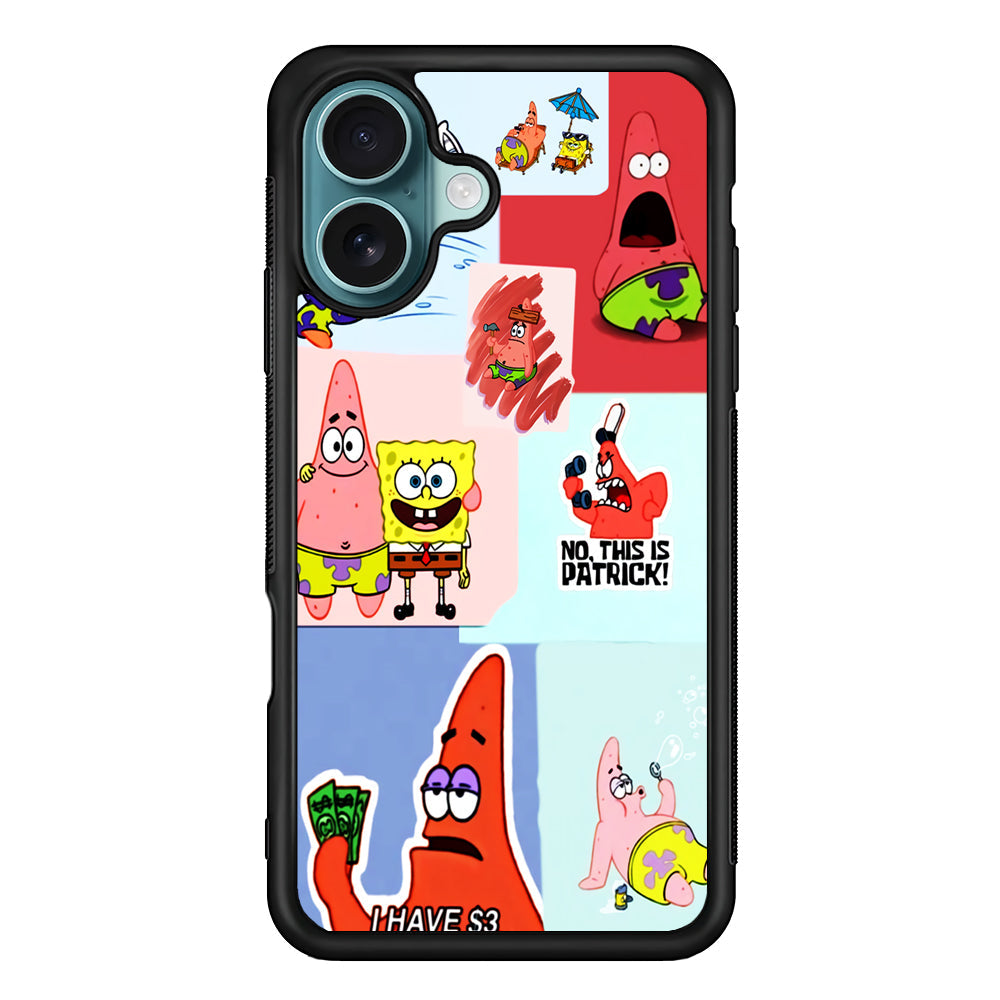 Spongebob Patrick Aesthetic iPhone 16 Plus Case - Altracase