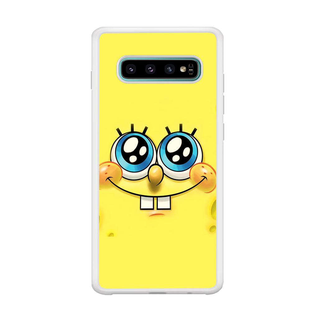 Spongebob's Smiling Face Samsung Galaxy S10 Case