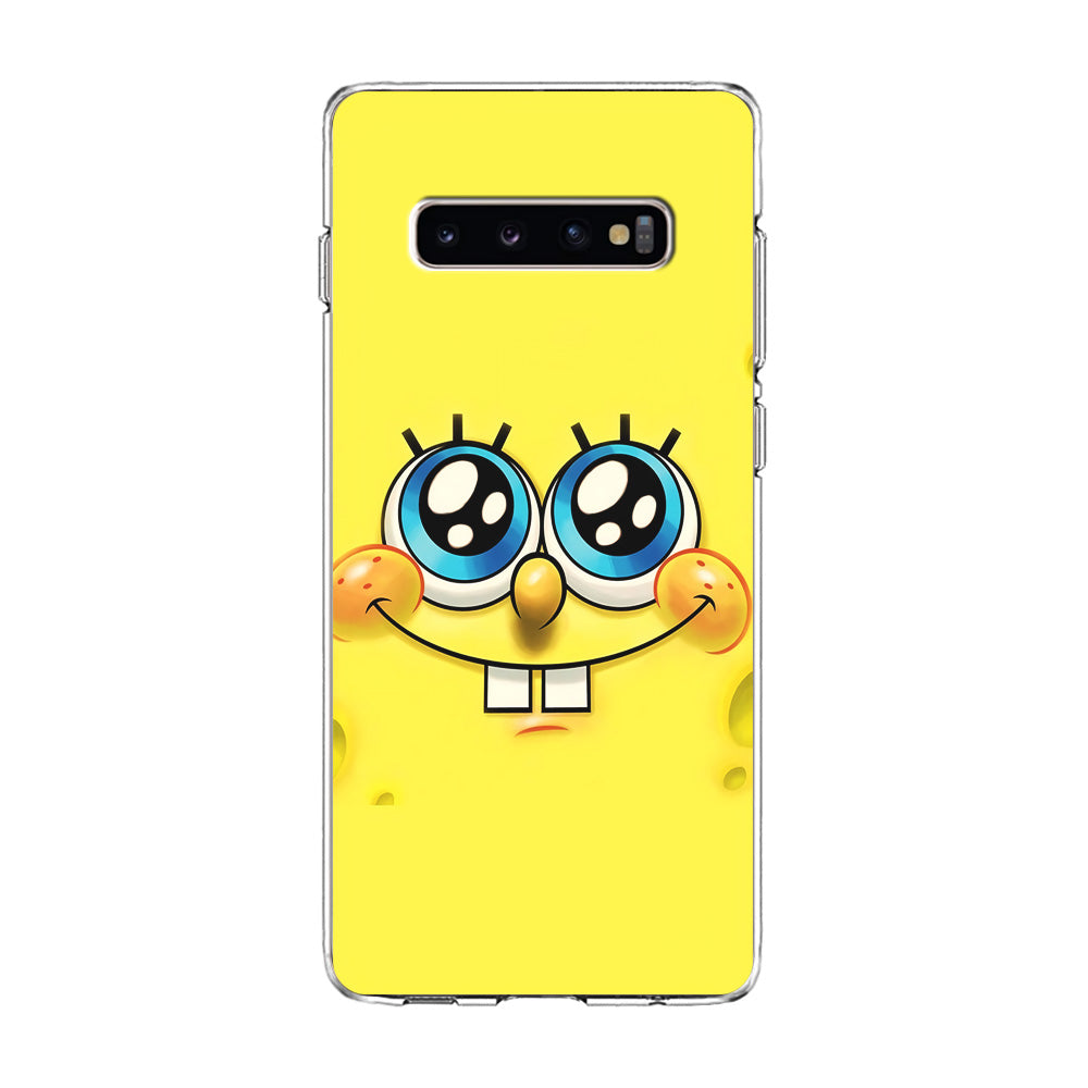 Spongebob's Smiling Face Samsung Galaxy S10 Case