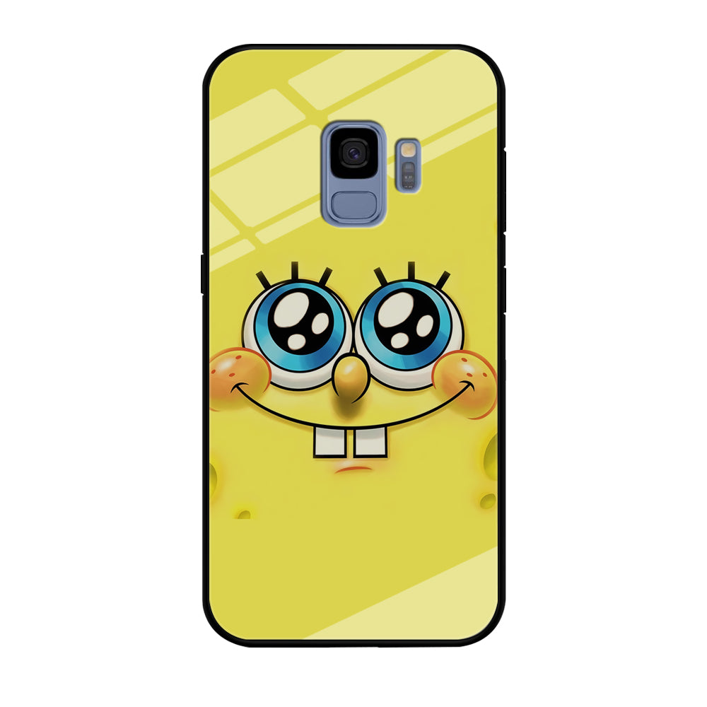 Spongebob's smiling face Samsung Galaxy S9 Case