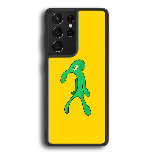Squidward Painting Masterpiece Samsung Galaxy S21 Ultra Case-Phone Case-Rubber Black (2D Case)-Altracase
