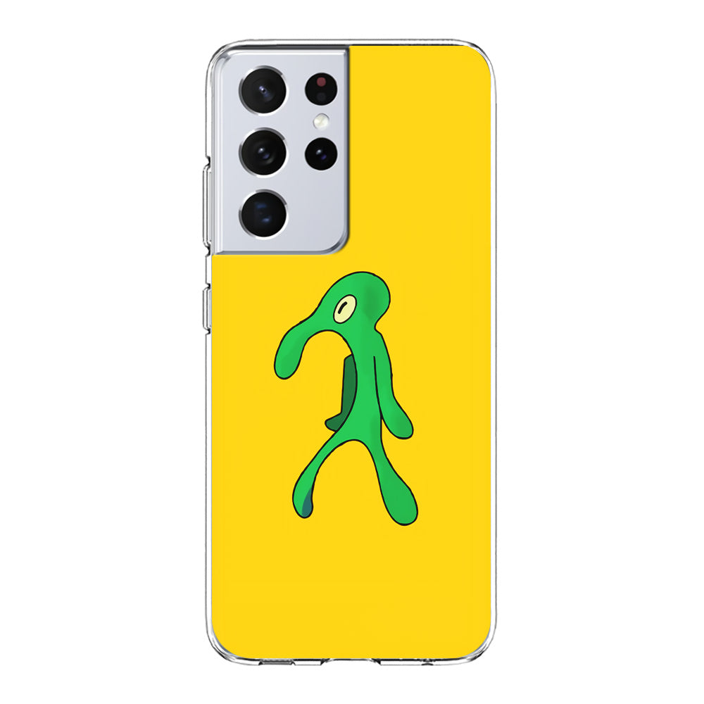 Squidward Painting Masterpiece Samsung Galaxy S21 Ultra Case-Phone Case-Clear Soft Case-Altracase