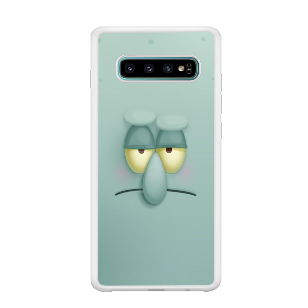 Squidward Tentacles Face Samsung Galaxy S10 Plus Case
