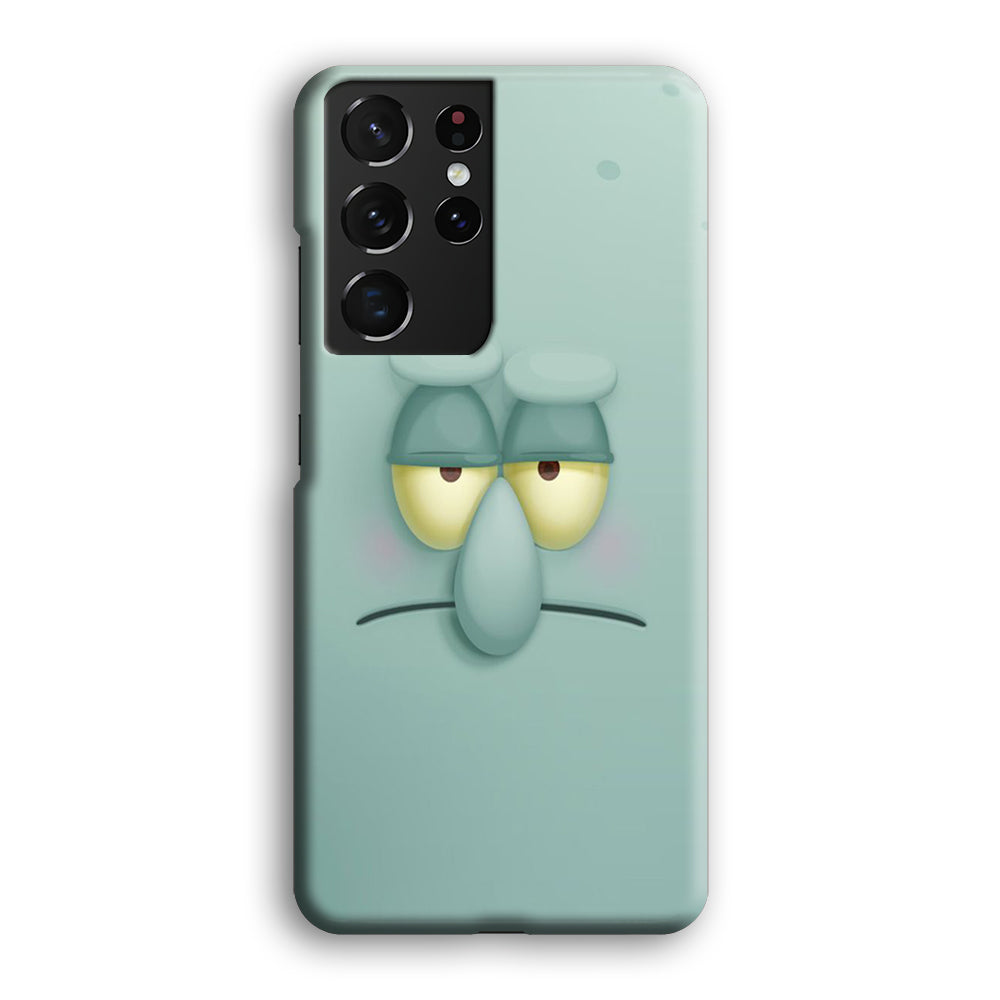 Squidward Tentacles Face Samsung Galaxy S24 Ultra Case