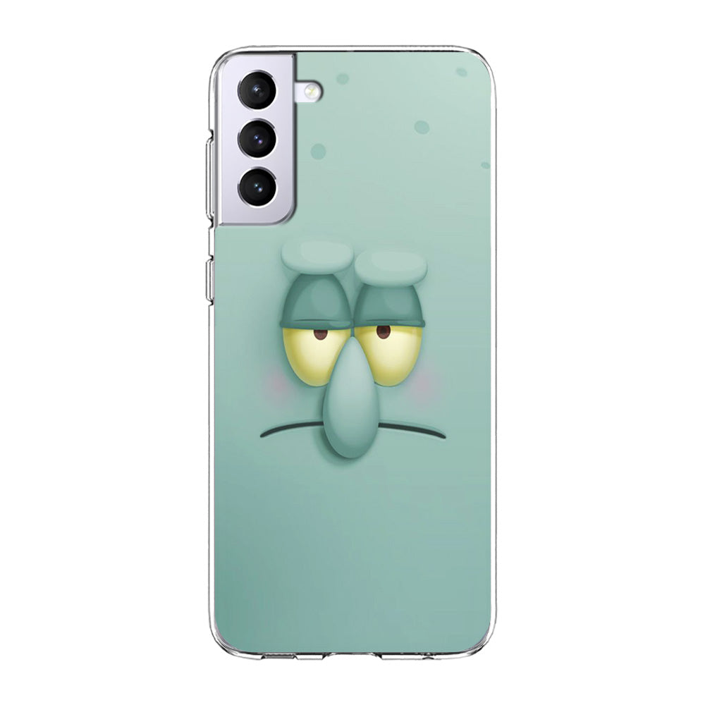 Squidward Tentacles Face Samsung Galaxy S23 Plus Case-Phone Case-Clear Soft Case-Altracase