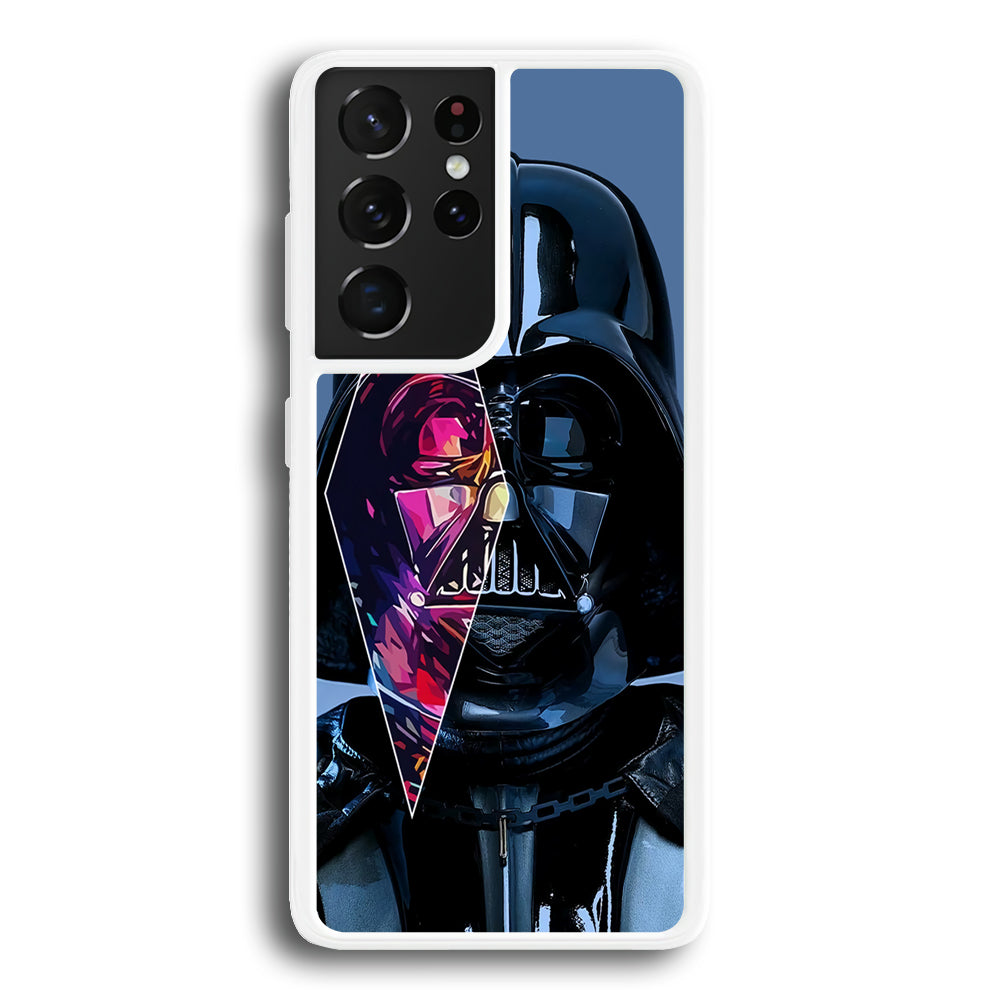 Star Wars Darth Vader Art Samsung Galaxy S21 Ultra Case-Phone Case-Rubber White (2D Case)-Altracase