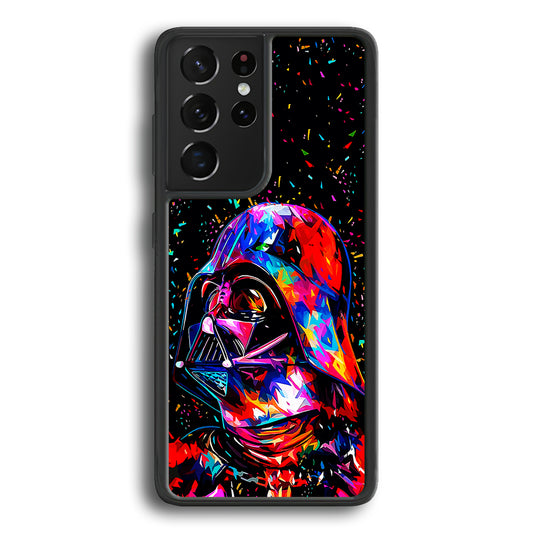 Star Wars Darth Vader Colorful Samsung Galaxy S21 Ultra Case-Phone Case-Rubber Black (2D Case)-Altracase