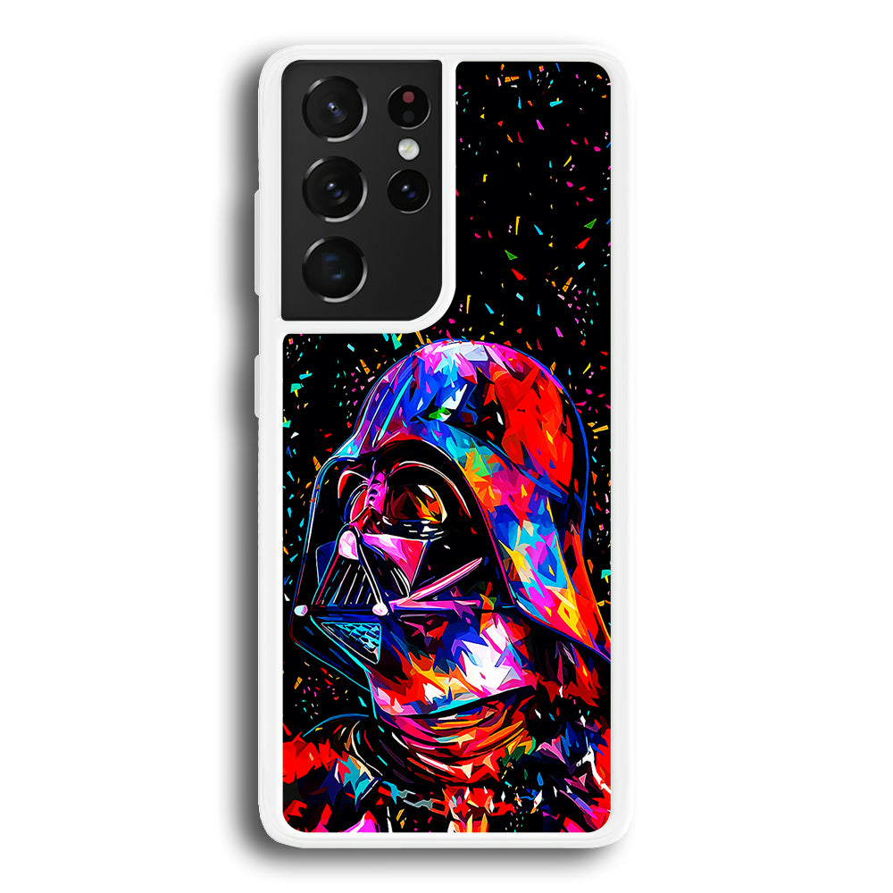 Star Wars Darth Vader Colorful Samsung Galaxy S21 Ultra Case-Phone Case-Rubber White (2D Case)-Altracase