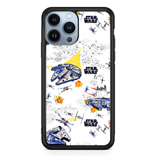 Star Wars Fighter Plane iPhone 14 Pro Max Case-Phone Case-Rubber Black (2D Case)-Altracase