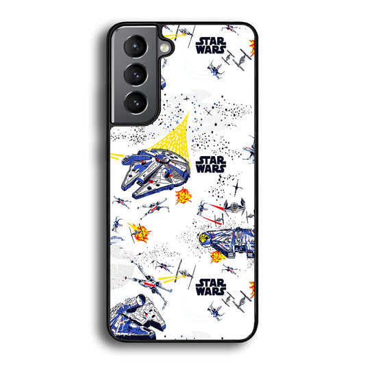 Star Wars Fighter Plane Samsung Galaxy A15 Case-Phone Case-Rubber Black (2D Case)-Altracase
