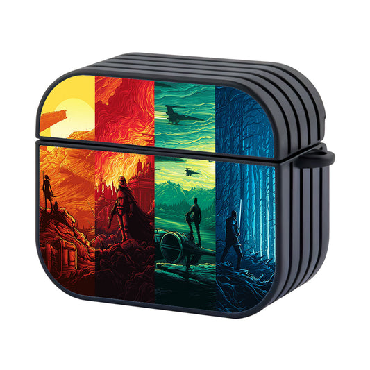 Star Wars Force Awakens Hard Plastic Case Cover For Apple AirPods 4 - AirPod Case - Altracase