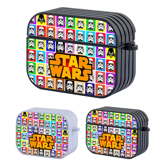 Star Wars Head Colorful Hard Plastic Case Cover For Apple Airpods Pro