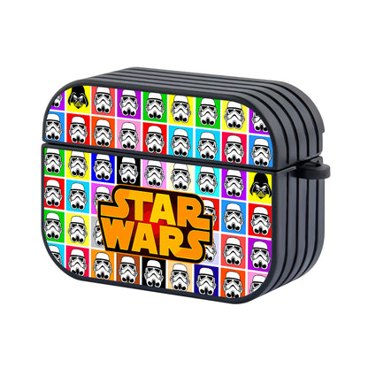 Star Wars Head Colorful Hard Plastic Case Cover For Apple Airpods Pro