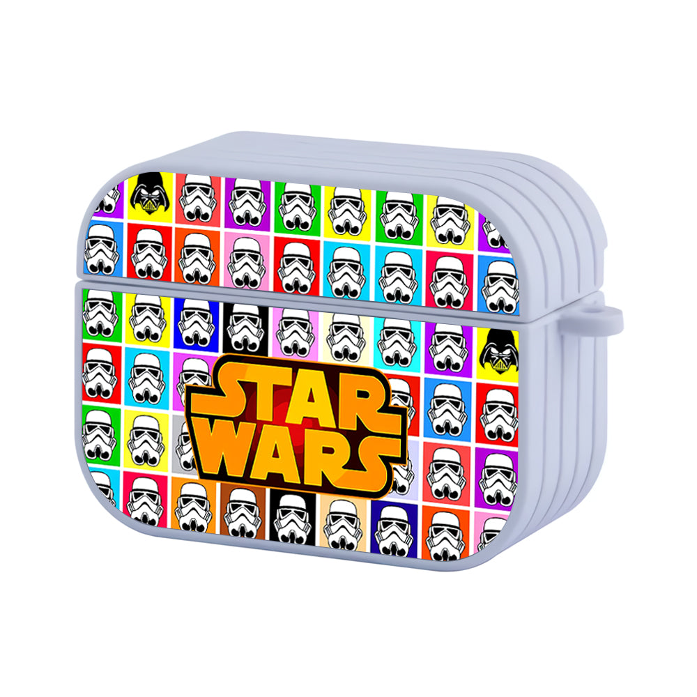 Star Wars Head Colorful Hard Plastic Case Cover For Apple Airpods Pro