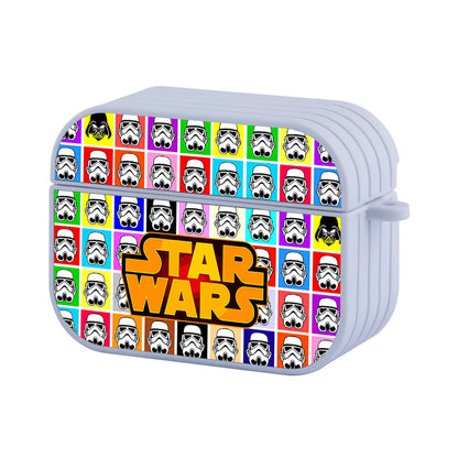 Star Wars Head Colorful Hard Plastic Case Cover For Apple Airpods Pro