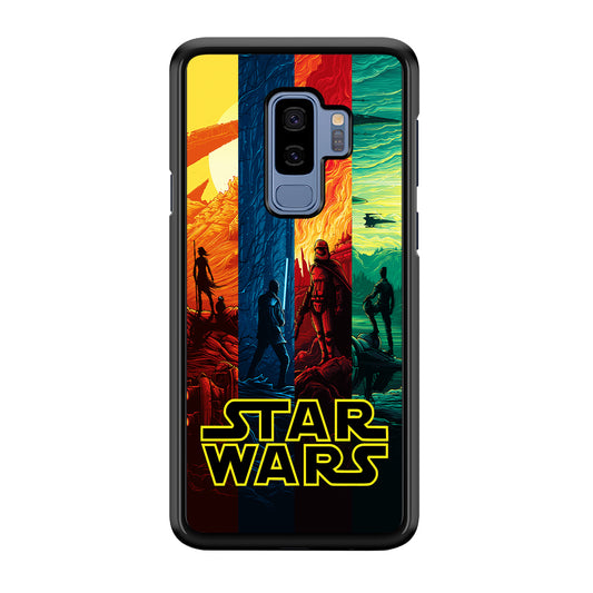 Star Wars Poster Colorful Samsung Galaxy S9 Plus Case