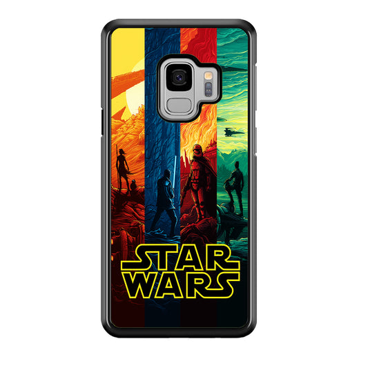 Star Wars Poster Colorful Samsung Galaxy S9 Case