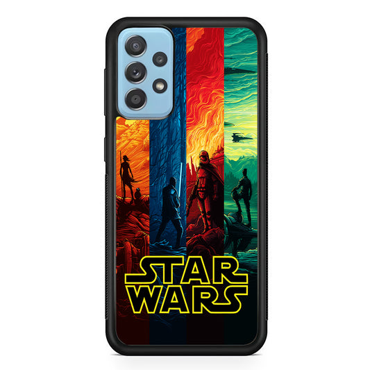 Star Wars Poster Colorful Samsung Galaxy A72 Case