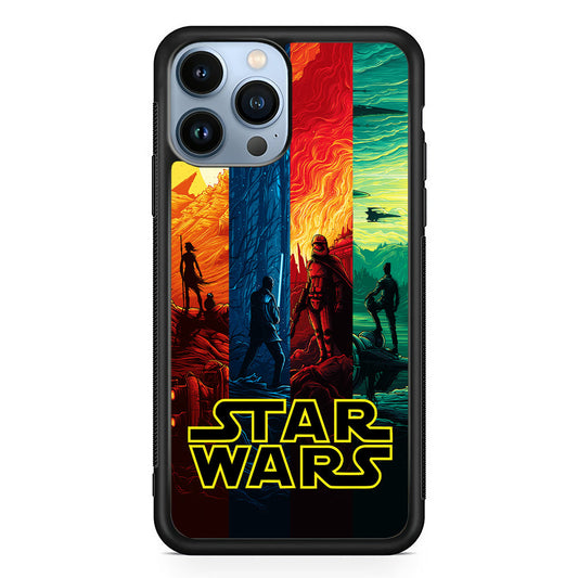 Star Wars Poster Colorful iPhone 14 Pro Max Case-Phone Case-Rubber Black (2D Case)-Altracase