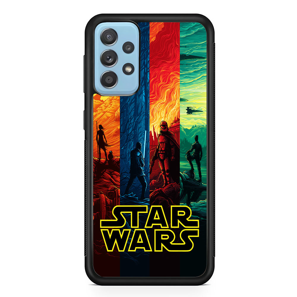 Star Wars Poster Colorful Samsung Galaxy A52 Case