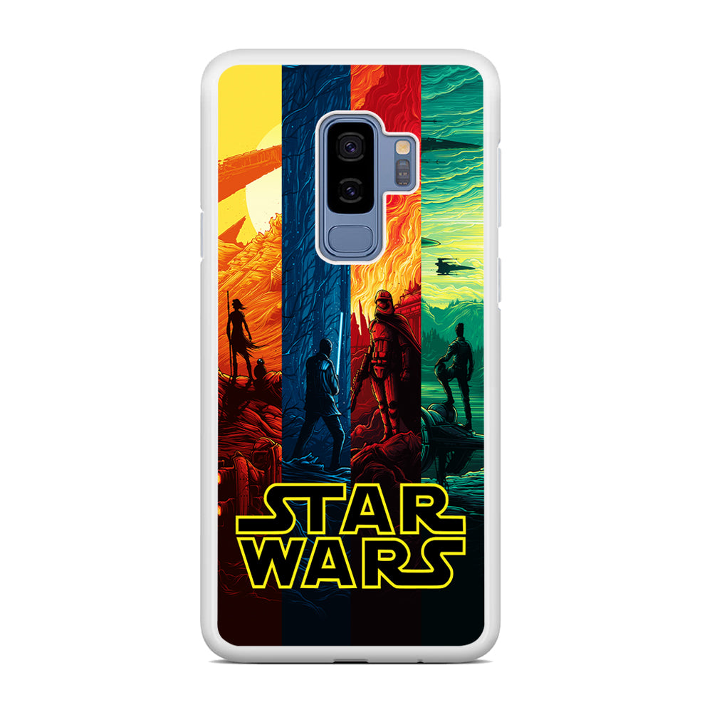 Star Wars Poster Colorful Samsung Galaxy S9 Plus Case