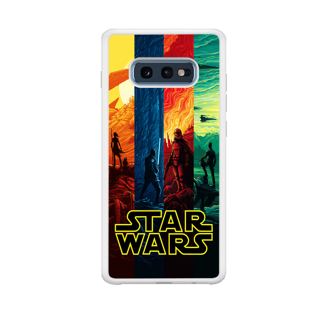 Star Wars Poster Colorful Samsung Galaxy S10E Case