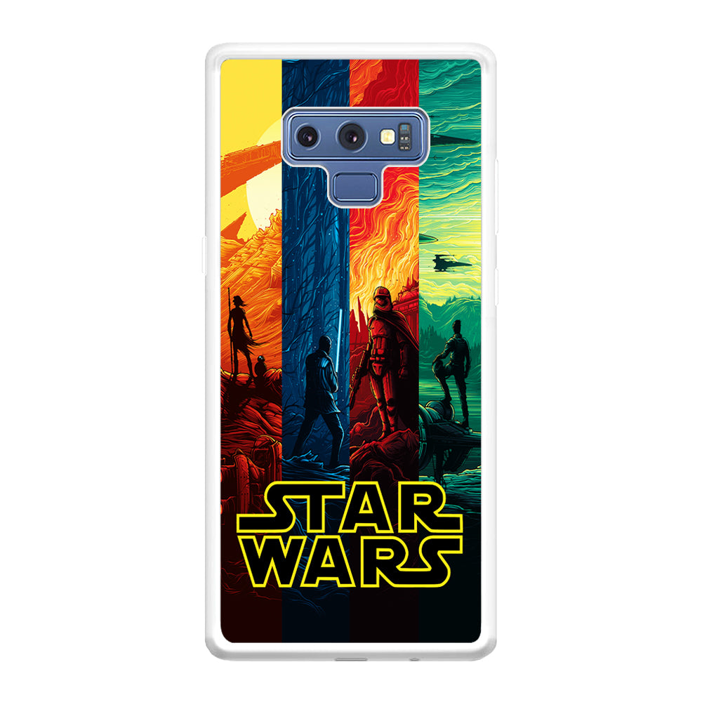 Star Wars Poster Colorful Samsung Galaxy Note 9 Case