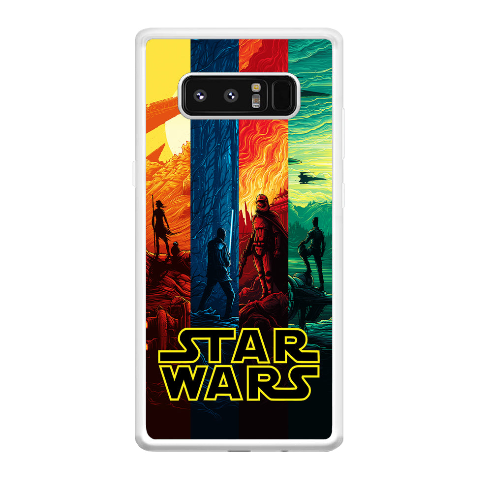 Star Wars Poster Colorful Samsung Galaxy Note 8 Case