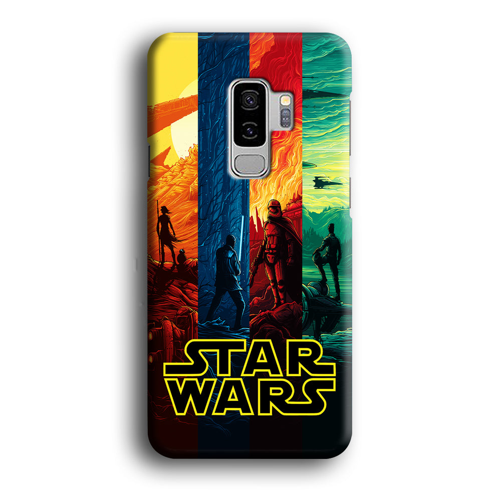 Star Wars Poster Colorful Samsung Galaxy S9 Plus Case