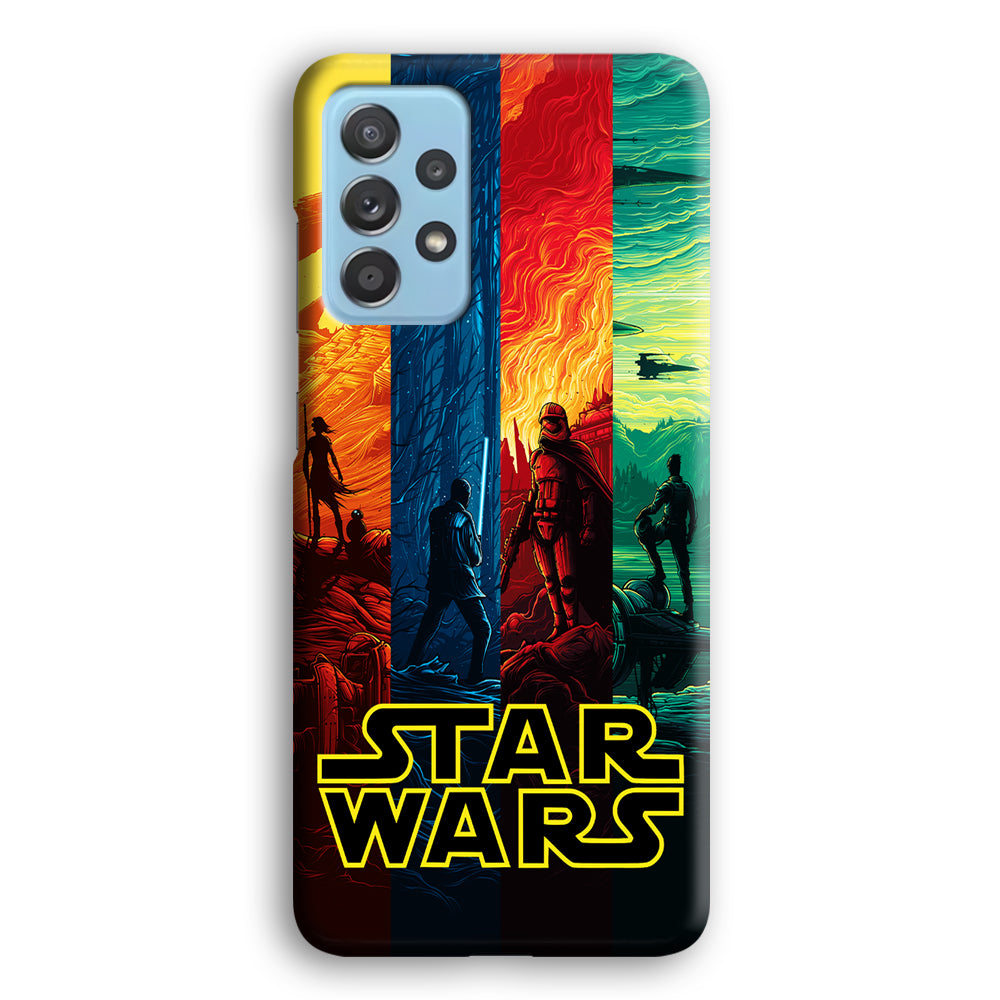 Star Wars Poster Colorful Samsung Galaxy A52 Case