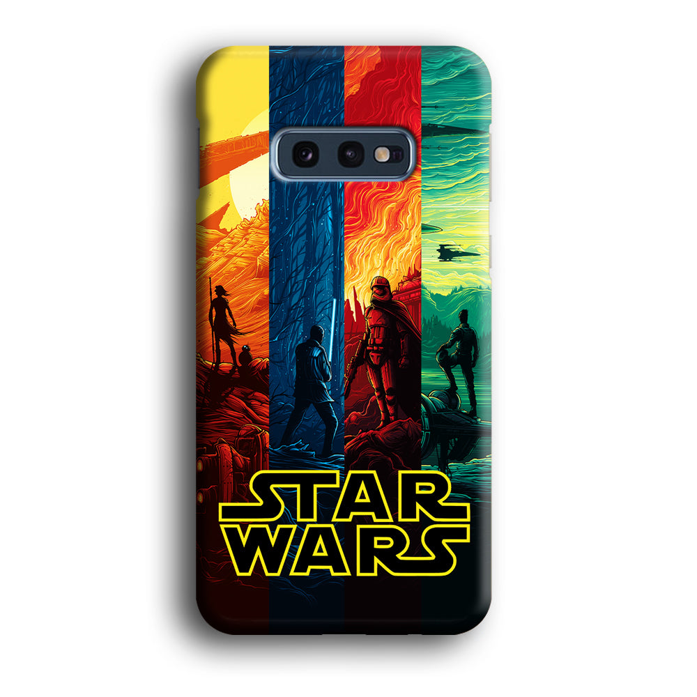 Star Wars Poster Colorful Samsung Galaxy S10E Case