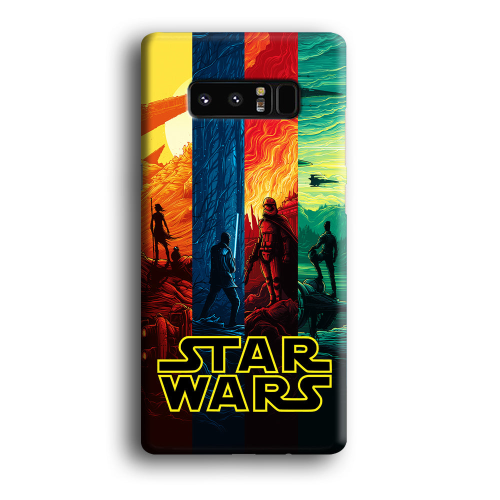 Star Wars Poster Colorful Samsung Galaxy Note 8 Case