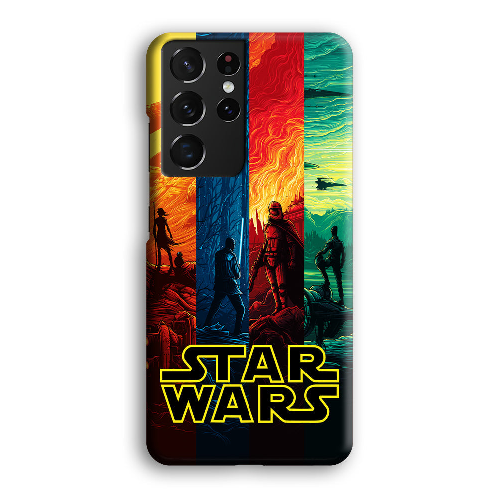 Star Wars Poster Colorful Samsung Galaxy S23 Ultra Case